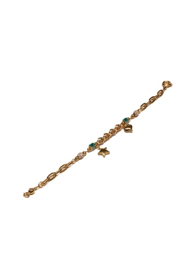 14 Ayar Altın Charm Model Bileklik Sarı Altın