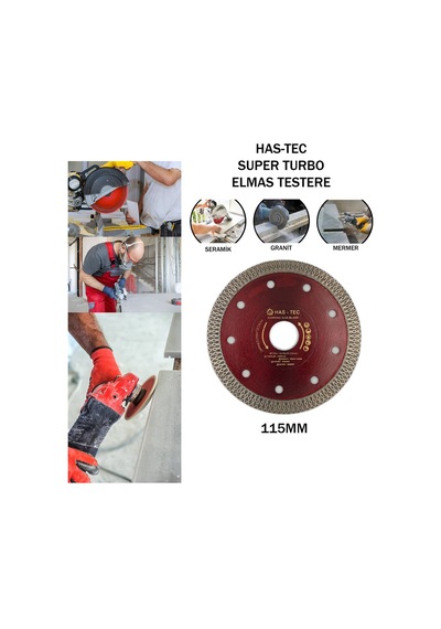 115mm Elmaslı Turbo Kesici Seramik, Porselen, Mermer Ve Granit İçin İnce Ve Hassas Kesim
