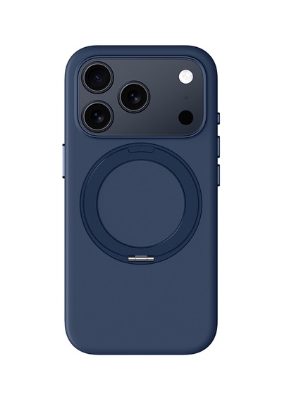 Apple Uyumlu iPhone 17 Pro Max Amazingthing Cloudie Magspin 360 Derece Standlı M-safe Kılıf Mavi Mavi