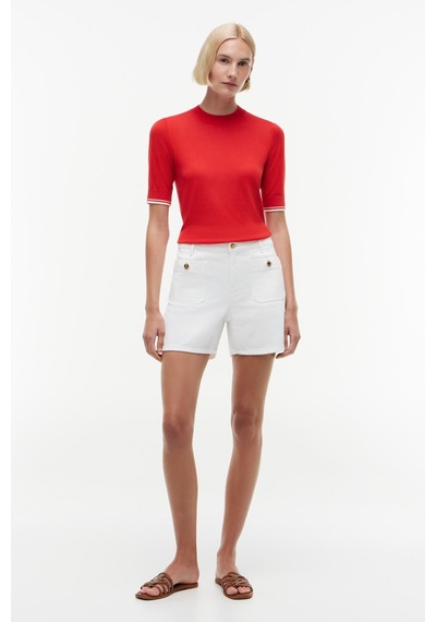 Tommy Hilfiger Lyocell Sılk C-nk Ss Swtr Kadın Kırmızı Kazak - Ww0ww51054