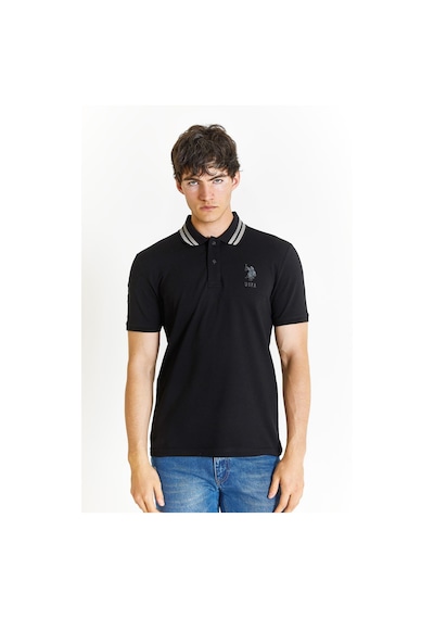 U.s. Polo Assn. Slim Erkek Tişört 50279569-vr046-siyah Siyah