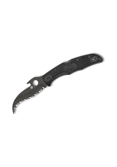 Spyderco Matriarch 2 Black Lightweigt Emerson Opener Black Blade Spyderedge Kamp Çakı Siyah