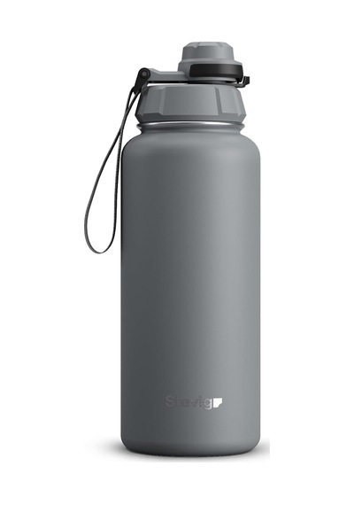 1 Hand Leak-proof Sızdırmaz Çelik Termos 1000 Ml Grey St-214 Genel