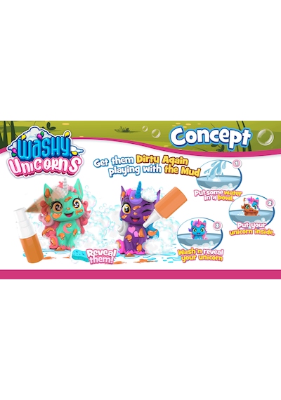 Washy Unicorns Unicornunu Ortaya Çıkar Sürpriz Unicorn Figürü 1 Adet