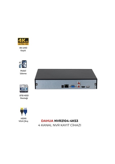 Nvr2104-4ks3 4 Kanal Profesyonel Nvr Güvenlik Kayıt Cihazı