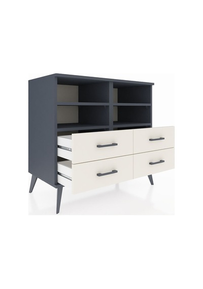 Hyperion Şifonyer 4 Raflı 4 Çekmeceli 88x44x80 Antrasit-antrasit/aytaşı Antrasit/aytaşı Hyperion Şifonyer 4 Raflı 4 Çekmeceli 88x44x80 Antrasit-antrasit/aytaşı Antrasit/aytaşı