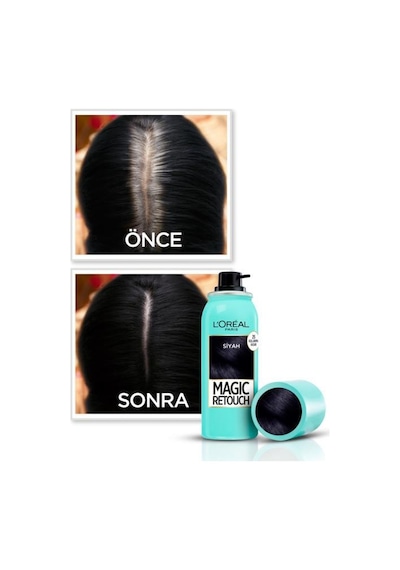 L'Oréal Paris Magıc Retouch Beyaz Dipleri Kapatıcı Sprey - Sıyah