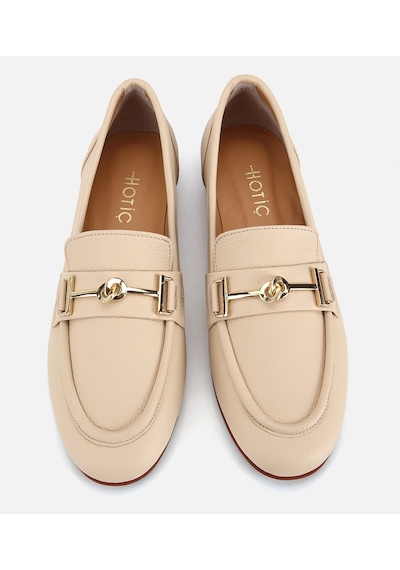Hotiç Kadın Deri Bej Yumuşak Dokulu Tokalı Klasik Loafer 01ayh319080a310 01ayh319080a310 Bej