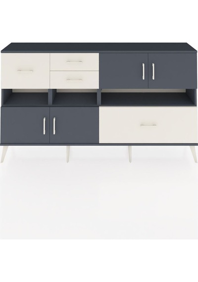 Arges Konsol 5 Raflı 4 Çekmeceli 4 Kapaklı 176x30x99 Antrasit-antrasit/aytaşı Antrasıt/aytası - Antrasıt Arges Konsol 5 Raflı 4 Çekmeceli 4 Kapaklı 176x30x99 Antrasit-antrasit/aytaşı Antrasıt/aytası - Antrasıt