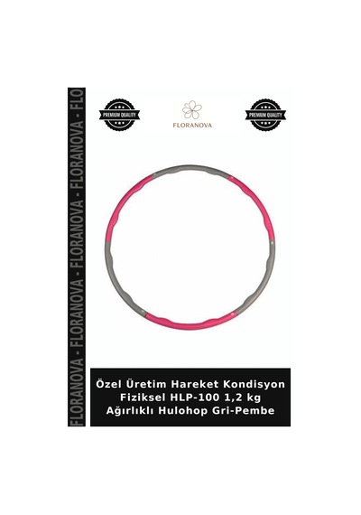 Özel Üretim Hareket Kondisyon Fiziksel Hlp-100 1,2 Kg Ağırlıklı Hulohop Gri-pembe