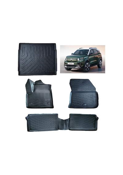 Rizline Citroen C3 Aircross Elektrikli 2024 Ve Sonrası 3d Paspas Ve Alt Bagaj Havuzu
