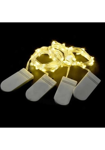 Peri Led Işık İnce Pil Yataklı Gün Işığı Tel Şerit Led Kendinden Pilli 1,5 Metre Tüm Yaşlar