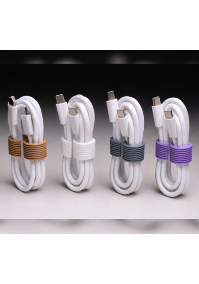 Kablo Toparlayıcı 4'lü Şarj Ve Usb Kabloları İçin Pratik Düzenleyici Belirtilmemiş