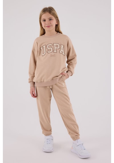 U.S. Polo Assn. U.s. Polo Assn Kız Çocuk Kahverengi Eşofman Takımı Kahverengi