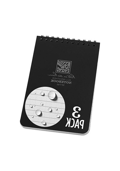 Hava Koşullarına Dayanıklı Defter, 3'lü Paket Açık Gri