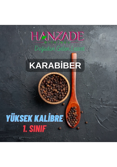 Hanzade Bitkisel Karabiber Tane 1 KG