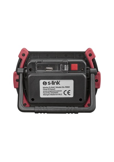S-link Sl-f882 10w Usb Şarjlı Ve Powerbank Özellikli El Feneri 4000mah - 35940 Siyah