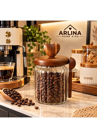 760 Ml Akasya Kapaklı Cam Kavanoz