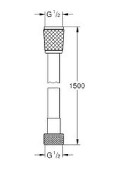Grohe Relexaflex Duş Hortumu 1500 Mm - 28151002 Krom Kaplama