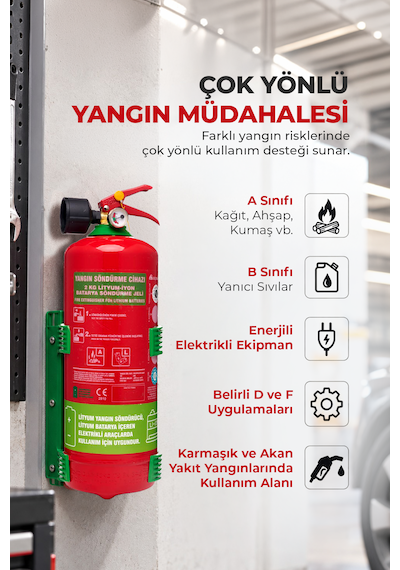 2 Kg Lityum İyon Batarya Yangın Söndürme Jeli F-500 Encapsulator