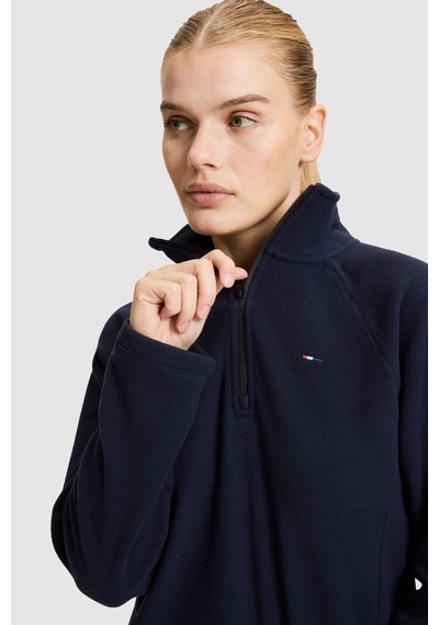 U.S. Polo Assn. Kadın Lacivert Yarım Fermuarlı Sweatshirt 50329013-vr033