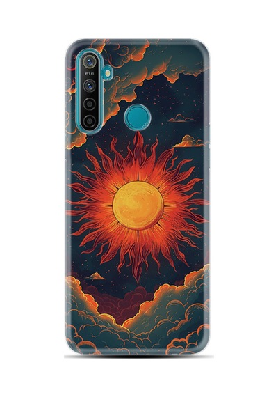Realme 5i Kılıf Boutique Baskılı Resimli Güneş Pcode -017