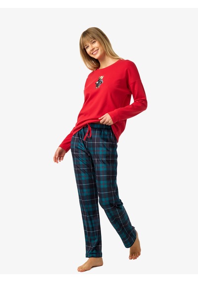 Blackspade Kadın Polar Pijama Takımı 52257 - Kırmızı
