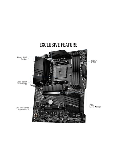 Msı B550-a Pro Am4 Ddr4 Bellek 4400 Oc Hdmı M.2 Usb3.2 Atx Sku: Smg8690010057150