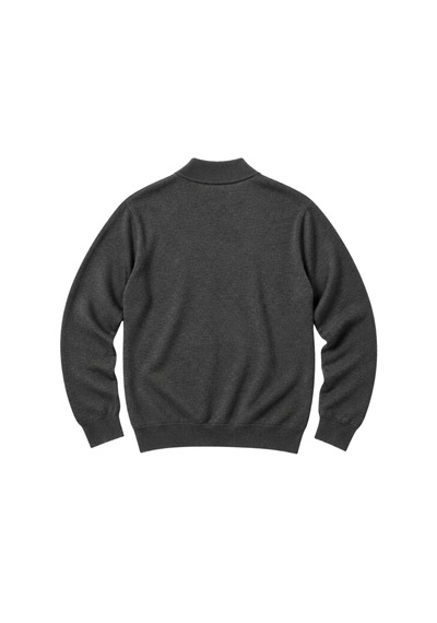 Battalmoda Erkek Büyük Beden Füme Yarım Balıkçı Pamuklu Kazak 3xl-4xl-5xl-6xl