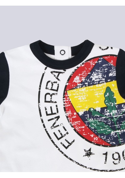 Fenerbahçe Bebek Tram Logolu Body Beyaz
