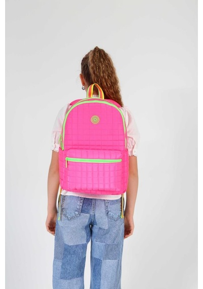 Kaukko Quilted Sırt Çantası Pink K1771