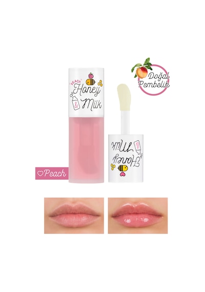 Bal Ve Süt Özlü Besleyici Şeftali Aromalı Dudak Bakım Yağı A'pıeu Honey&milk Lip Oil Light Peach