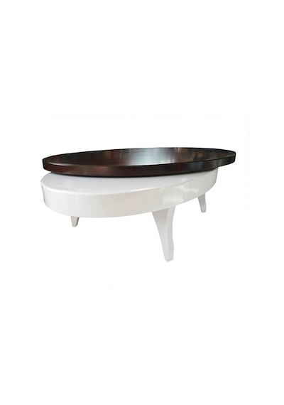 Döner Orta Sehpa Oval Rustarz Model Kayın Retro Ayak Sağlam Şık M