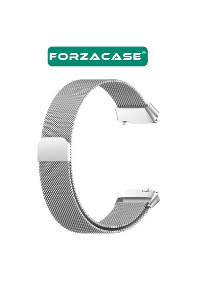 Forzacase Xiaomi Redmi Watch 3 Active İle Uyumlu Metal Mıknatıslı Kordon Kayış - Fc850 Gümüş