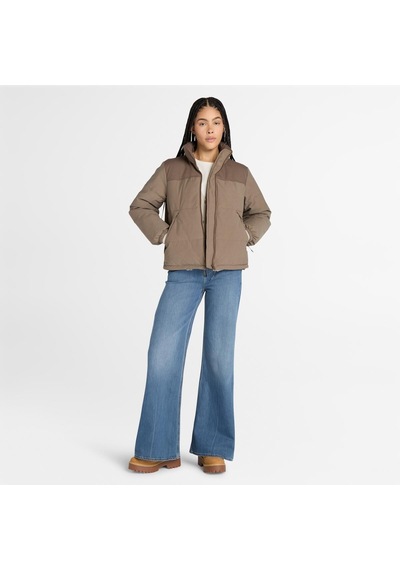 Timberland Welch Mountain Synthetic İnsulated Puffe Kadın Mont-33864 Kahverengi