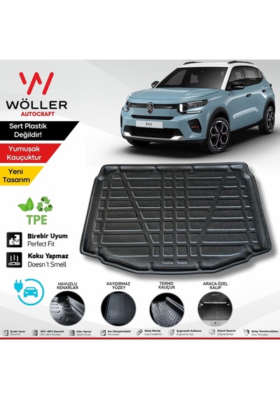 Citroen E C3 Bagaj Havuzu Elektrikli 2024 Sonrası Uyumlu 3d Ultraflex Esnek