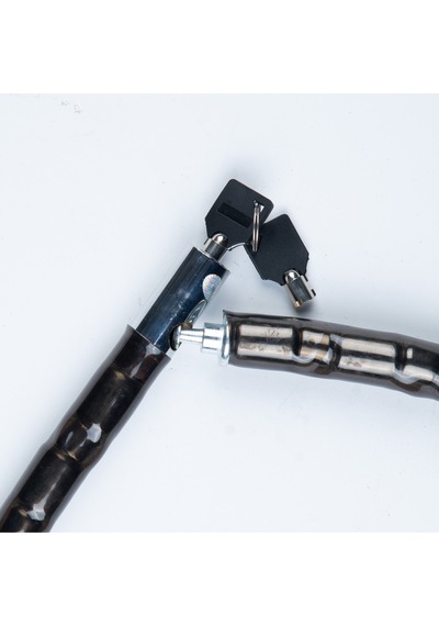 Vinil Kaplı Çelik Kablolu Esnek Motosiklet Kilidi - 22 Mm - 150 Cm.
