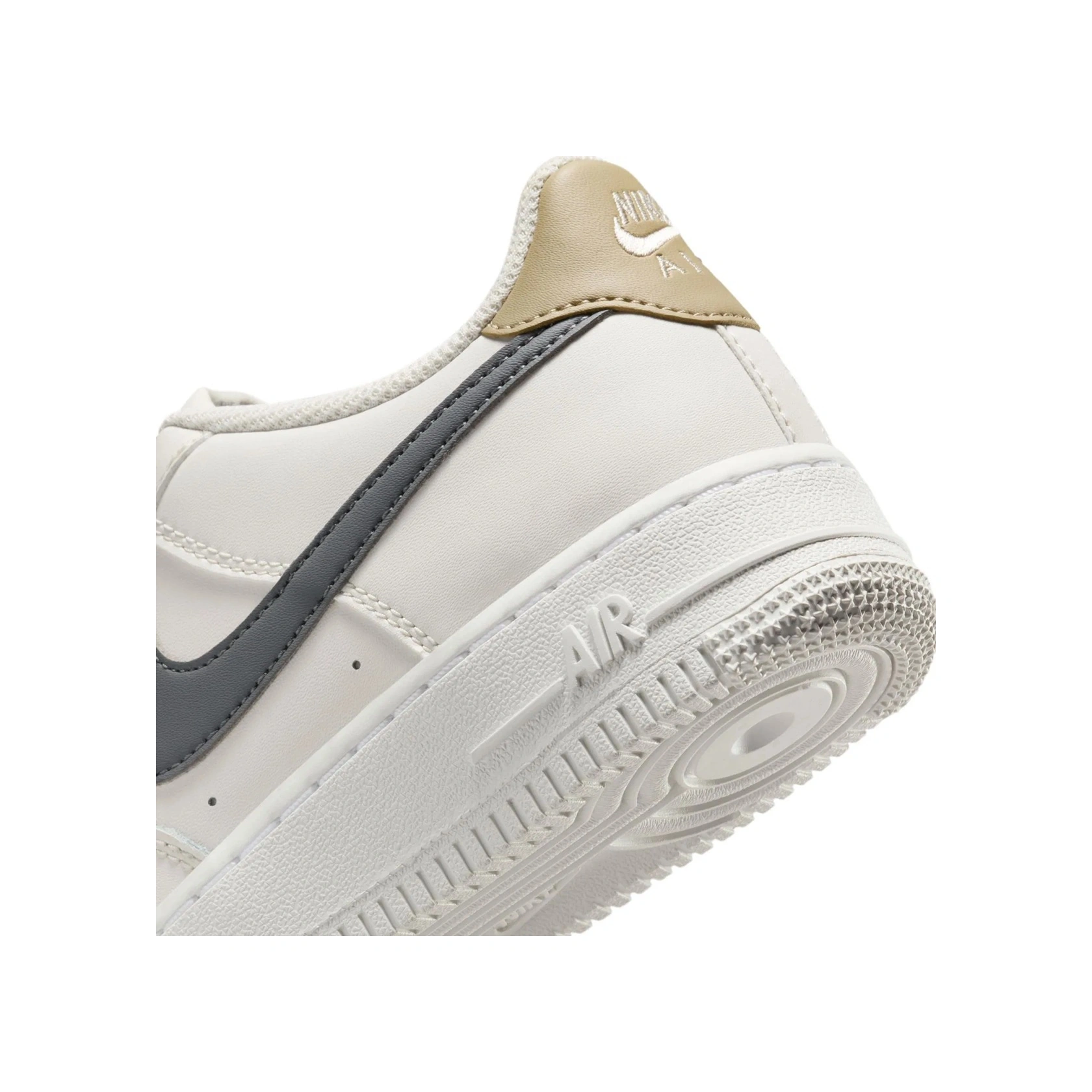 Nike Air Force 1 Af1 Gs Leather Unisex Sneaker Swoosh Hakiki Deri Günlük Spor Ayakkabı Krem Gri Krem - Gri Nike Air Force 1 Af1 Gs Leather Unisex Sneaker Swoosh Hakiki Deri Günlük Spor Ayakkabı Krem Gri Krem - Gri