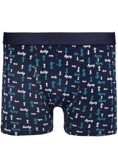 Tudors Erkek 10'lu Likralı Pamuklu Esnek Kumaş Premium Seri Boxer-41928 Çok Renkli