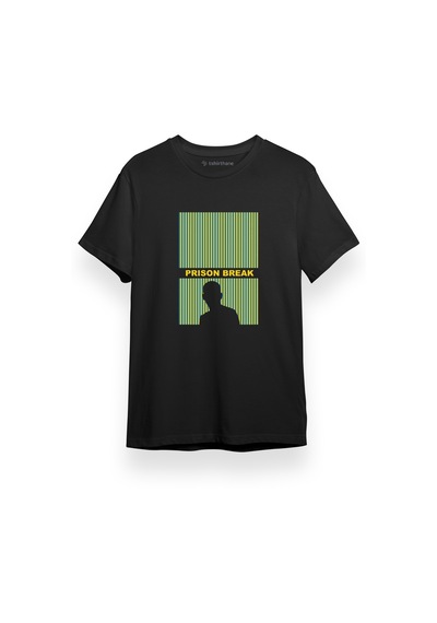 Prison Break Long Siyah Kısa Kol Erkek Tshirt 001