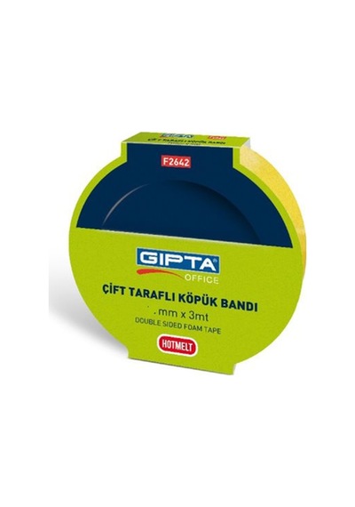 Gıpta Çift Taraflı Köpük Bandı 38Mmx3Mt F2644