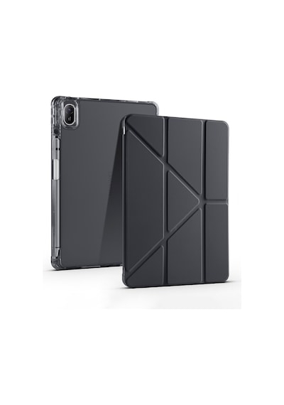 Huawei Matepad Se 10.4 Uyumlu Kalem Bölmeli Standlı Tri-folding Tablet Kılıfı Kapaklı Kılıf