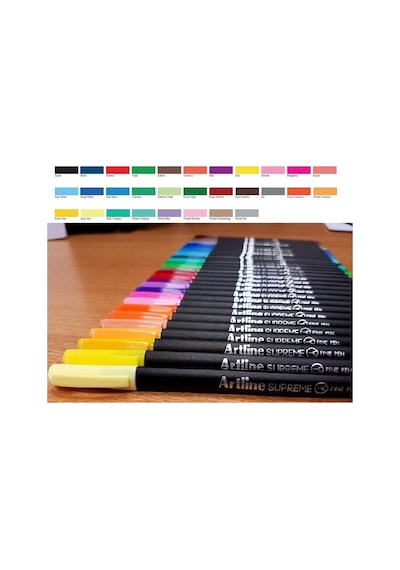 Artline Supreme Fine Pen 0.4 Mm Kalem Koyu Kahve