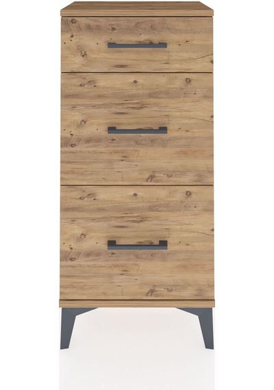 Arges Komodin 3 Çekmeceli 44x30x96 Çam-çam Çam