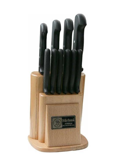 Sürmene Sürbısa 61500 Natural Mutfak Bıçak Seti 10'lu Set Bakır