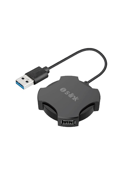 S-Link Swapp Sw-U212 Siyah Usb 2.0 4 Port Hub Kablolu Çevirici Ad