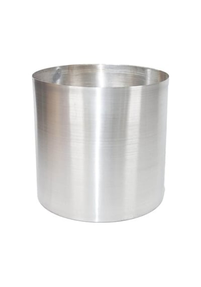 Rüzgar Yapay Çiçekçilik 12x12 Metal Saksı Gri