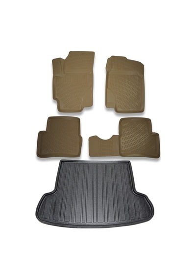 Hyundai Accent Era Sedan 2006-2016 Bej Paspas ve Bagaj Havuzu Set Bej