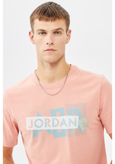 Nike Jordan Air Wordmark Graphic Tshirt Jordan Grafik Baskılı Tişört Turuncu