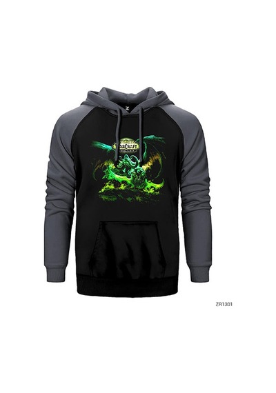 World Of Warcraft Lord Of The Outland Sarı Renk Reglan Kol Sweatshirt / Hoodie
